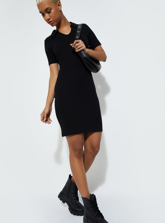 URB_N Women Ribbed Bodycon Dress