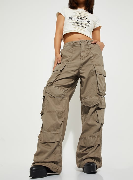 ALAYA F x URB_N Women Practical Cargo Trousers