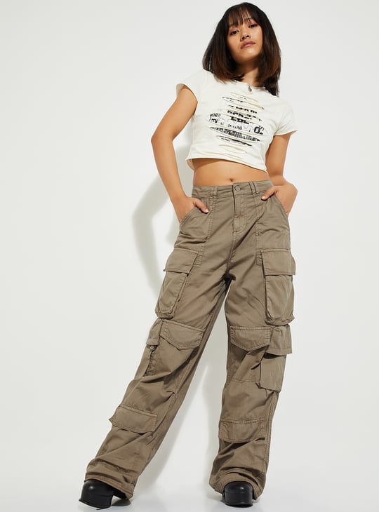 ALAYA F x URB_N Women Practical Cargo Trousers