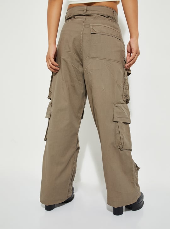 ALAYA F x URB_N Women Practical Cargo Trousers