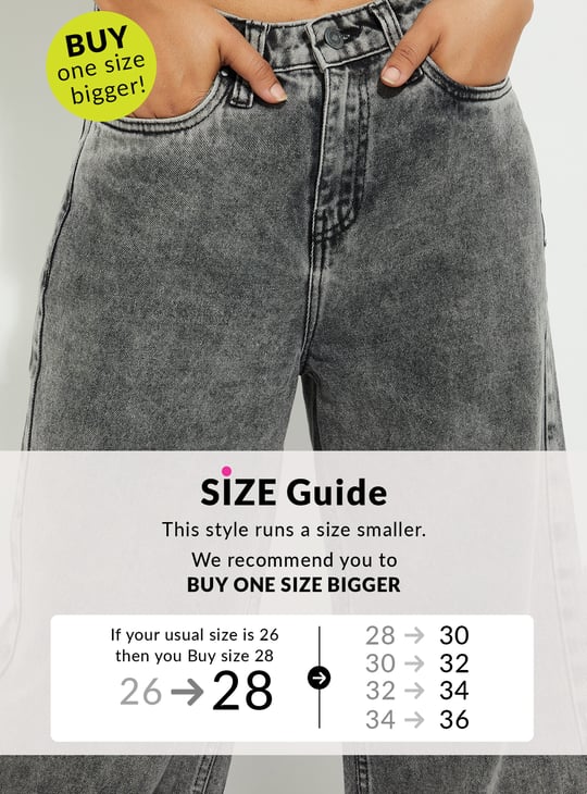 URB_N Women Washed Wide Leg Jeans