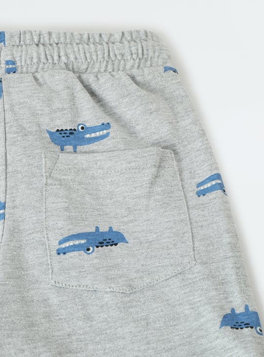 Boys Printed Shorts Set