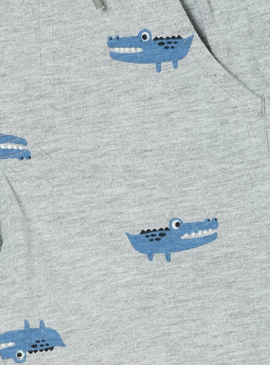 Boys Printed Shorts Set