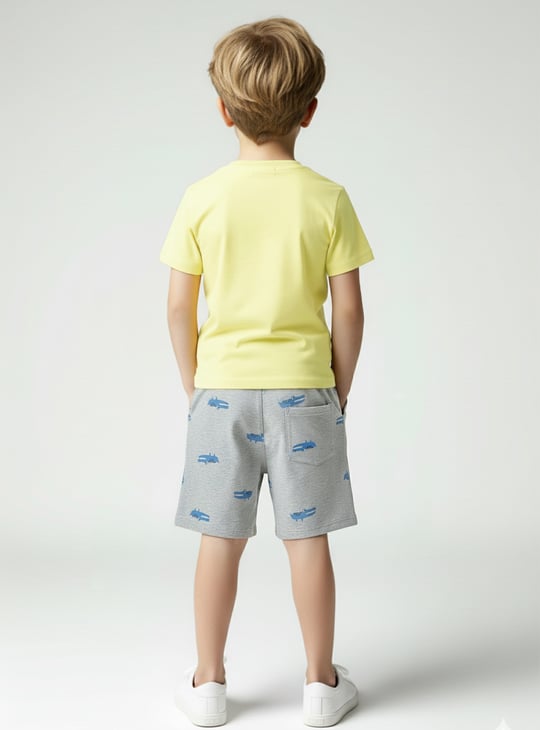 Boys Printed Shorts Set