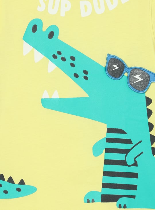 Boys Printed Shorts Set