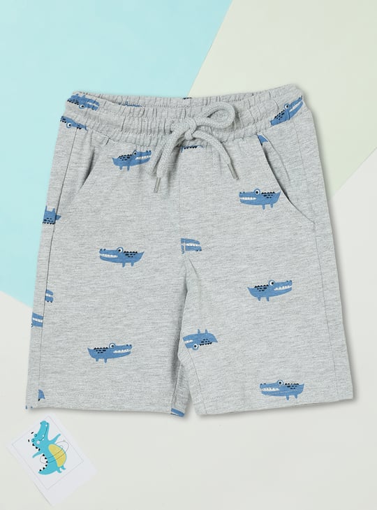 Boys Printed Shorts Set