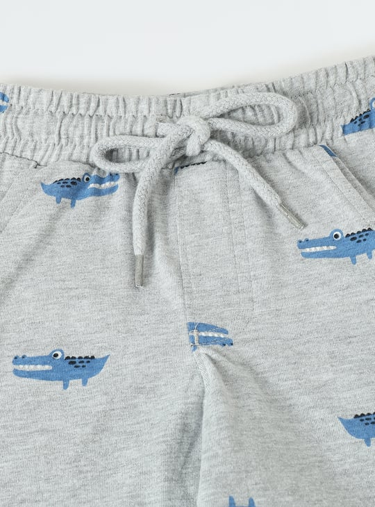 Boys Printed Shorts Set