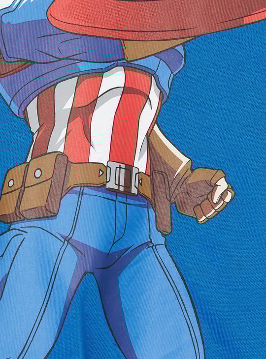 Boys Captain America Print T-shirt