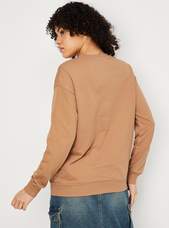 Women Donald Duck Printed Sweatshirt