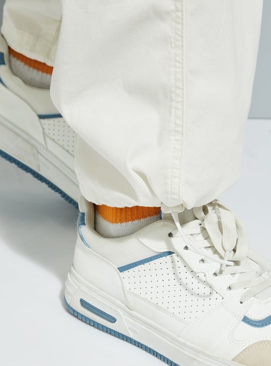 URB_N Men Relaxed Fit Parachute Cargo Pants