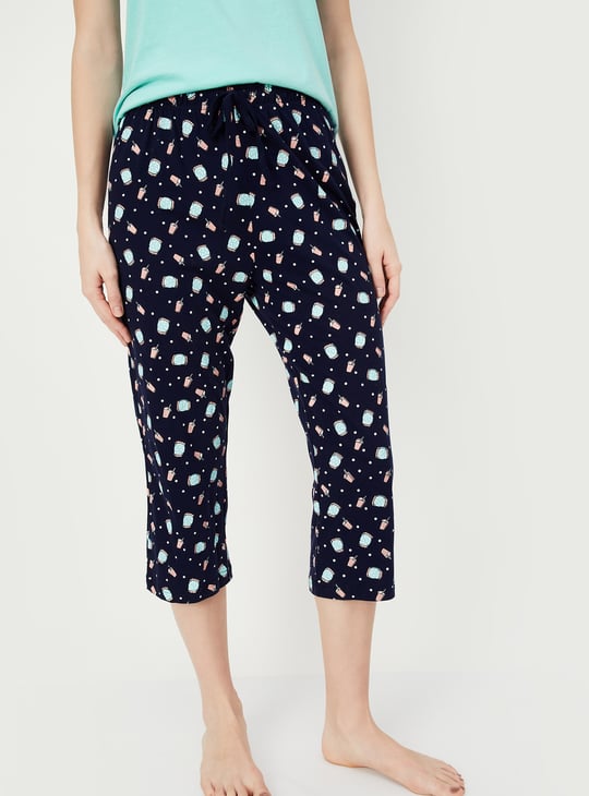 Women Printed Capri Set