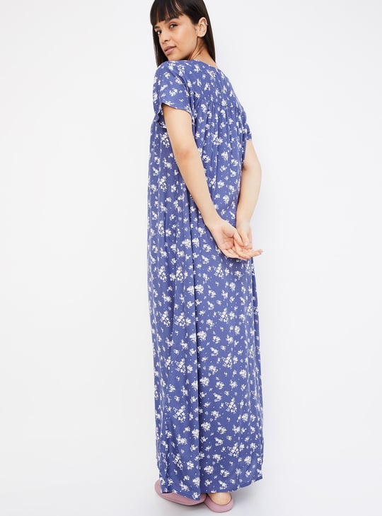 Women Floral Printed Nightgown