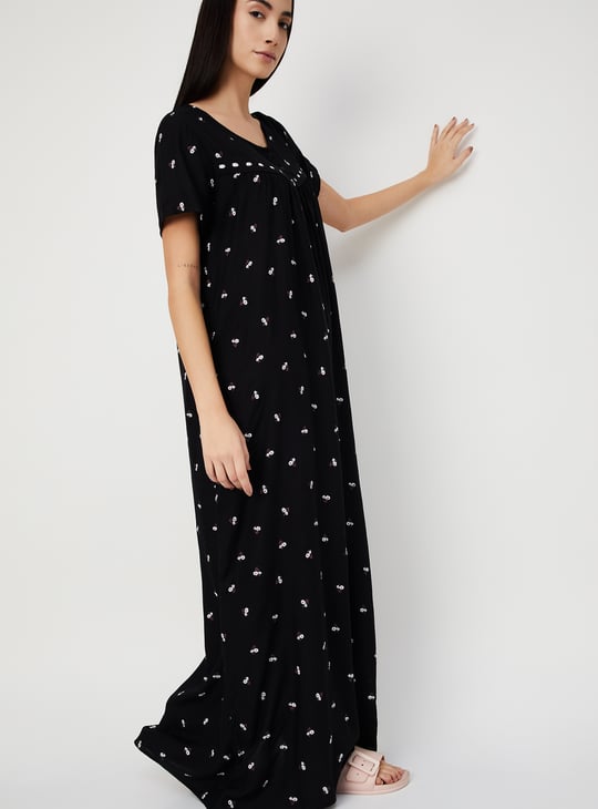 Women Floral Printed Nightgown