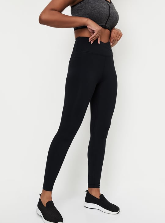 Women Solid Sports Tights