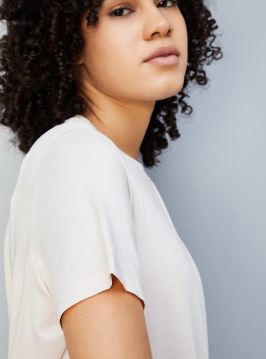 Women Solid Sports T-shirt