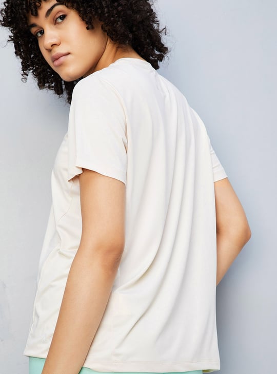 Women Solid Sports T-shirt