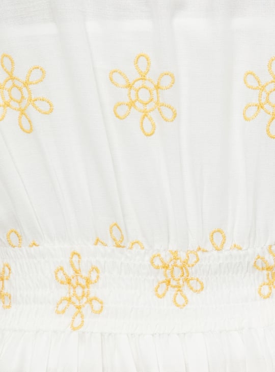 Women Embroidered Fit & Flare Dress