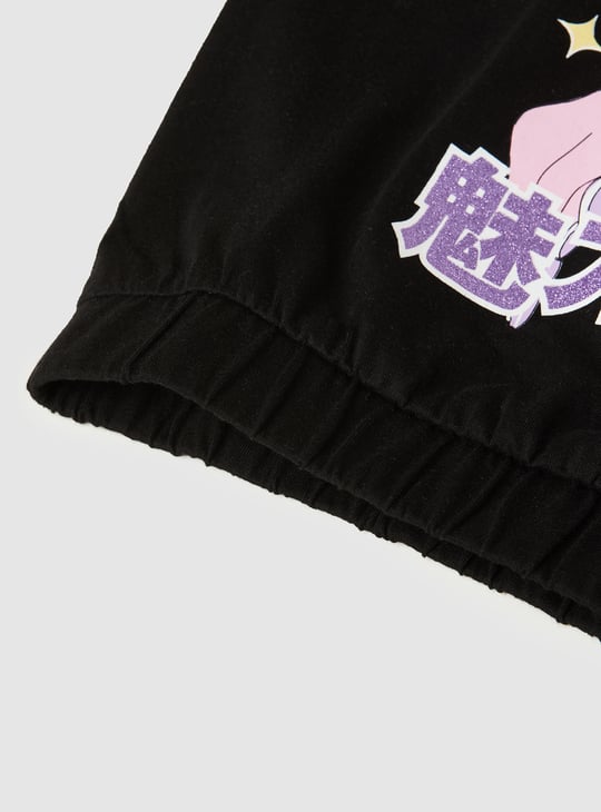 Girls Anime Printed T-shirt