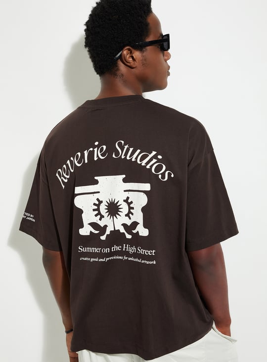 URB_N Men Boxy Fit Graphic Printed T-shirt