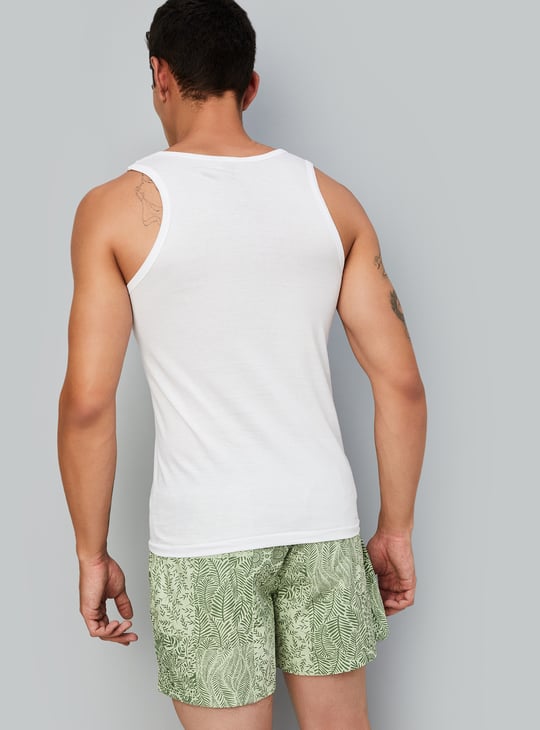 Men Solid Vest - Pack of 2