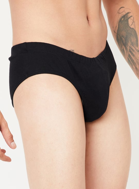 Men Solid Brief - Pack of 2