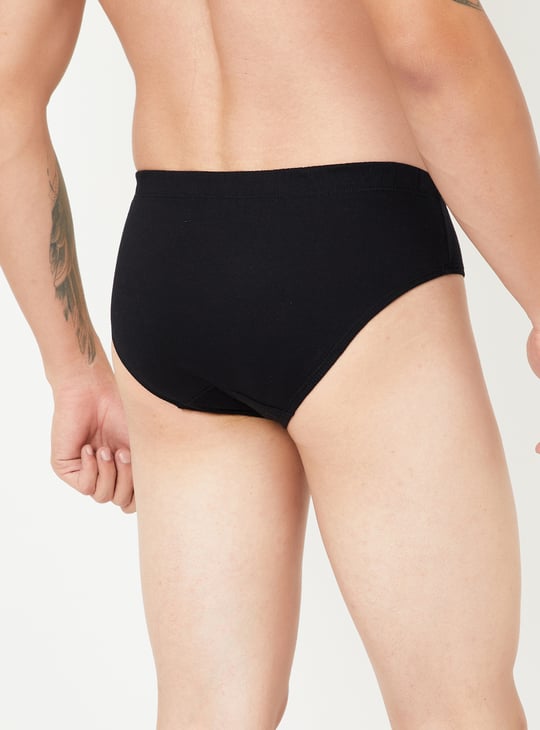 Men Solid Brief - Pack of 2
