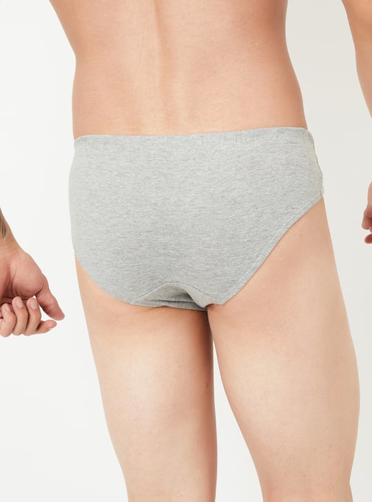 Men Solid Brief - Pack of 2