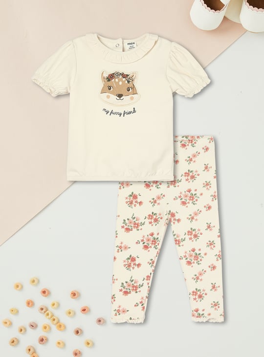 Girls Printed Sleepwear Set
