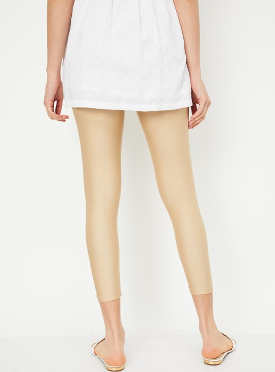 Women Shimmer Ankle-Length Leggings - Pack of 2