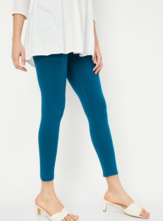 Women Solid Ankle Length Leggings Pack of