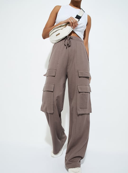URB_N Women Relaxed Fit Cargo Track Pants