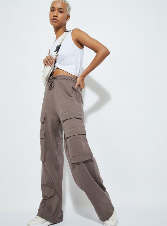 URB_N Women Relaxed Fit Cargo Track Pants