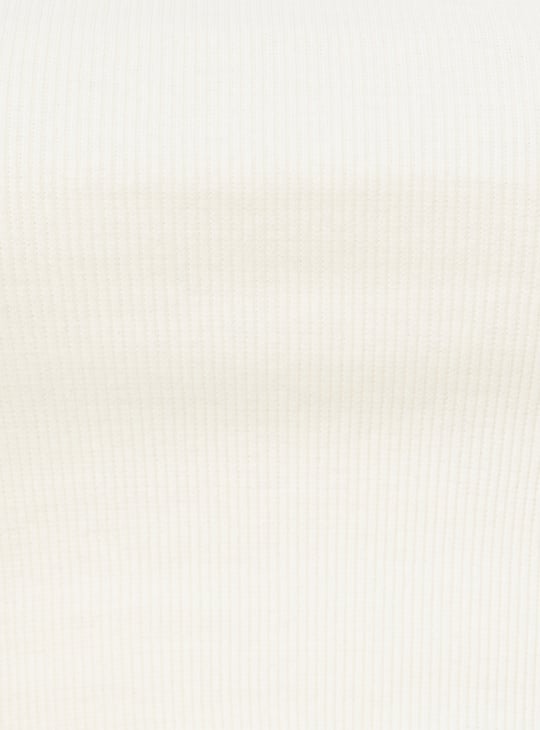 Women Ribbed Layered Crop Top