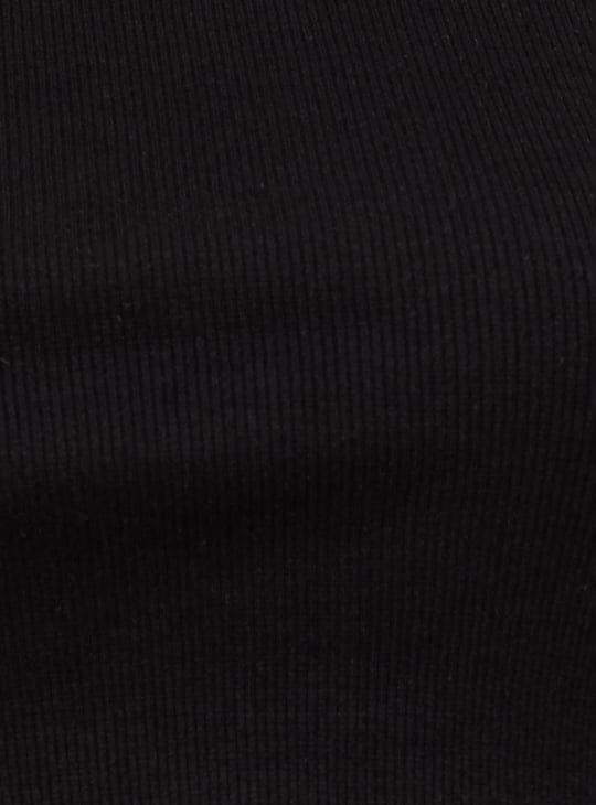 Women Ribbed Layered Crop Top