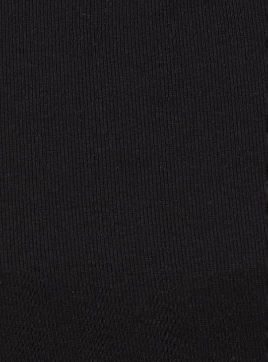Women Ribbed Layered Crop Top