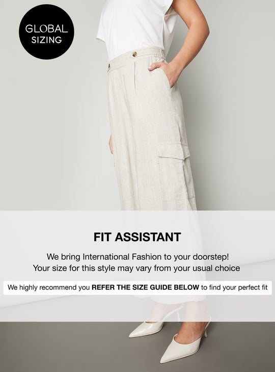 Women Solid Wide Leg Trousers