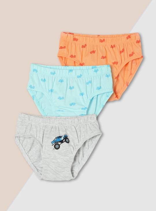 Boys Printed Briefs - Pack of 3