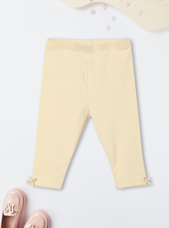 Girls Solid Full-Length Leggings