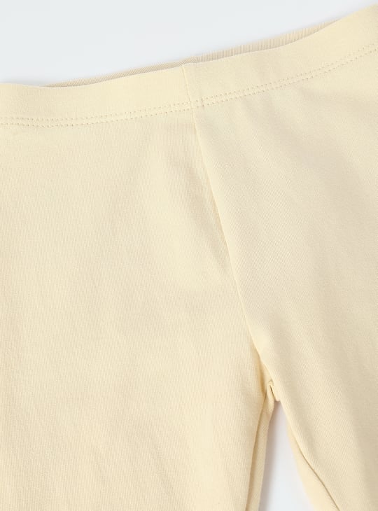 Girls Solid Full-Length Leggings