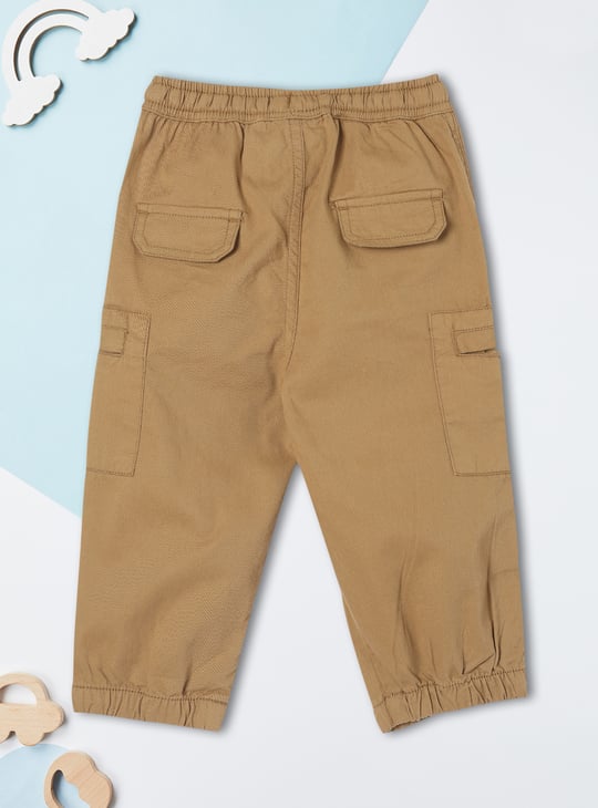 Boys Solid Zip Pocket Jogger Trousers