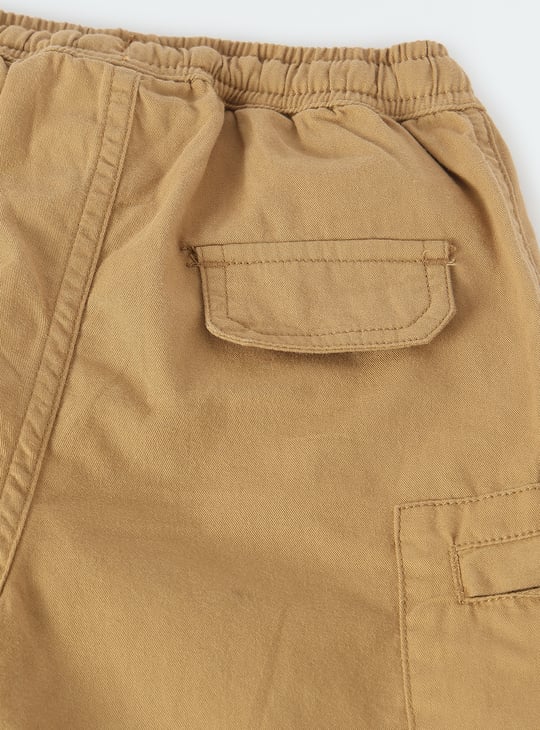 Boys Solid Zip Pocket Jogger Trousers