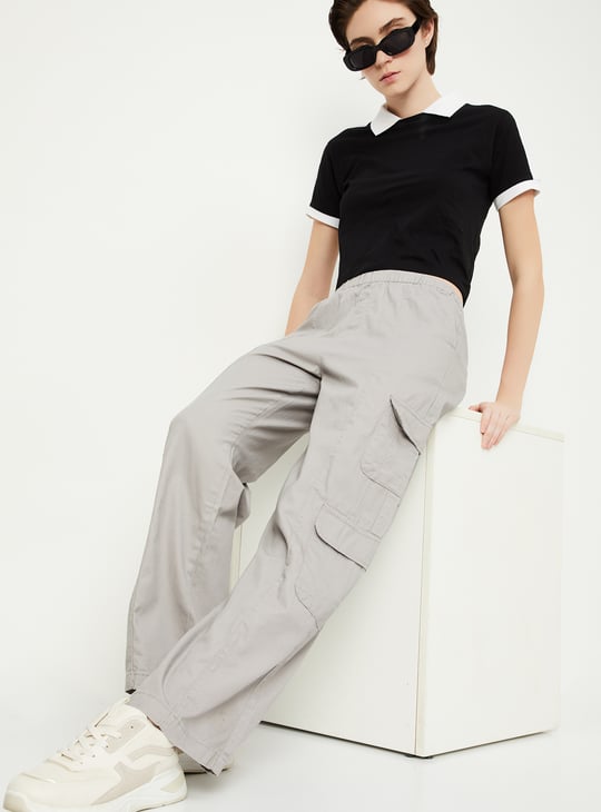 Buy Women Solid Cargos Online at just Rs. 1399.0