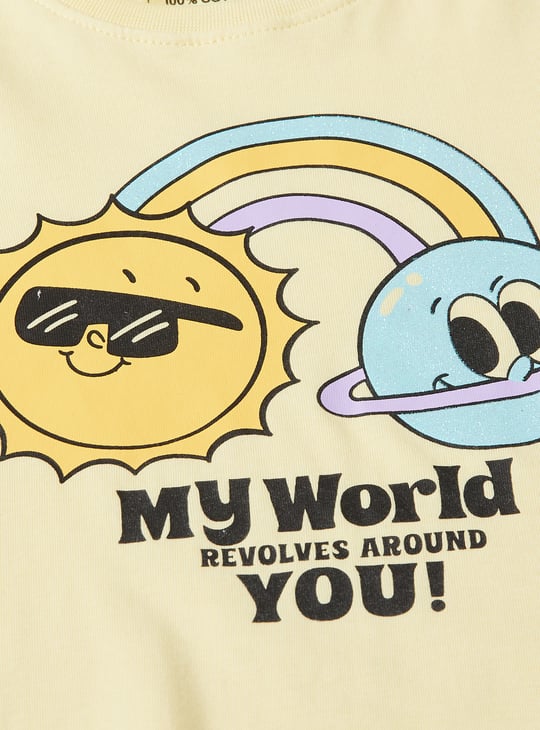 Girls Graphic Printed T-shirt