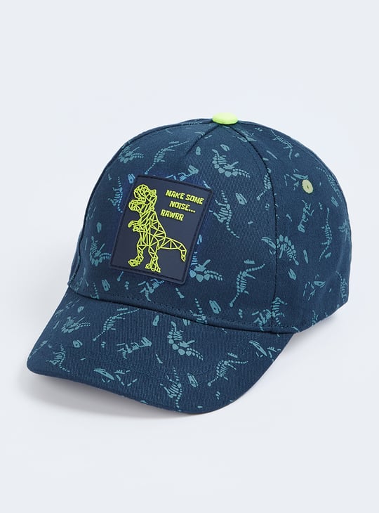 Boys Dinosaur Printed Baseball Cap