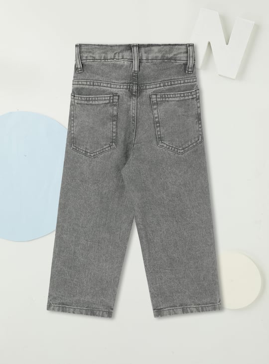Boys Loose Fit Distressed Jeans