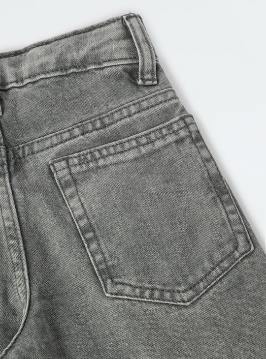 Boys Loose Fit Distressed Jeans