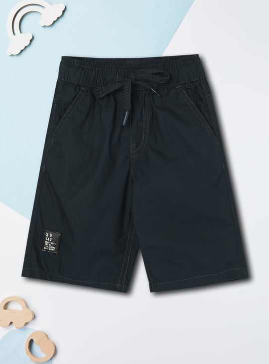 Boys Solid Bermuda Shorts