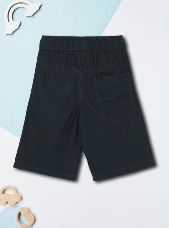 Boys Solid Bermuda Shorts