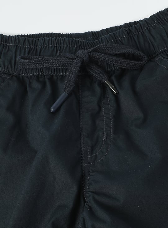 Boys Solid Bermuda Shorts