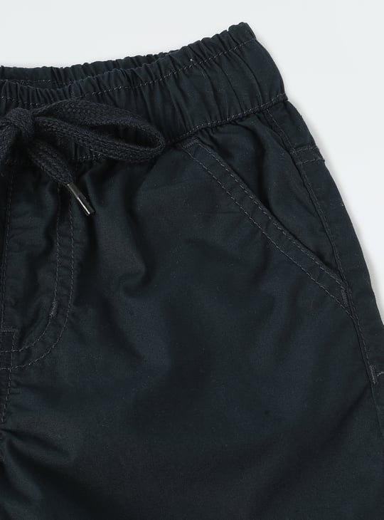 Boys Solid Bermuda Shorts